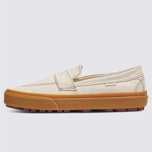 Vans Style 53 Linen Canvas Natural Gum Loafers Sneaker Size 8 NWOT